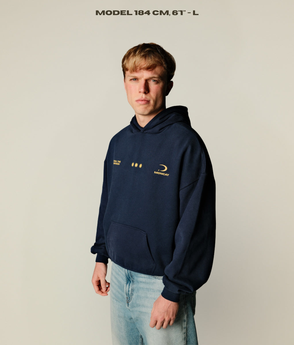 UNCHANGED NAVY BLUE HOODIE