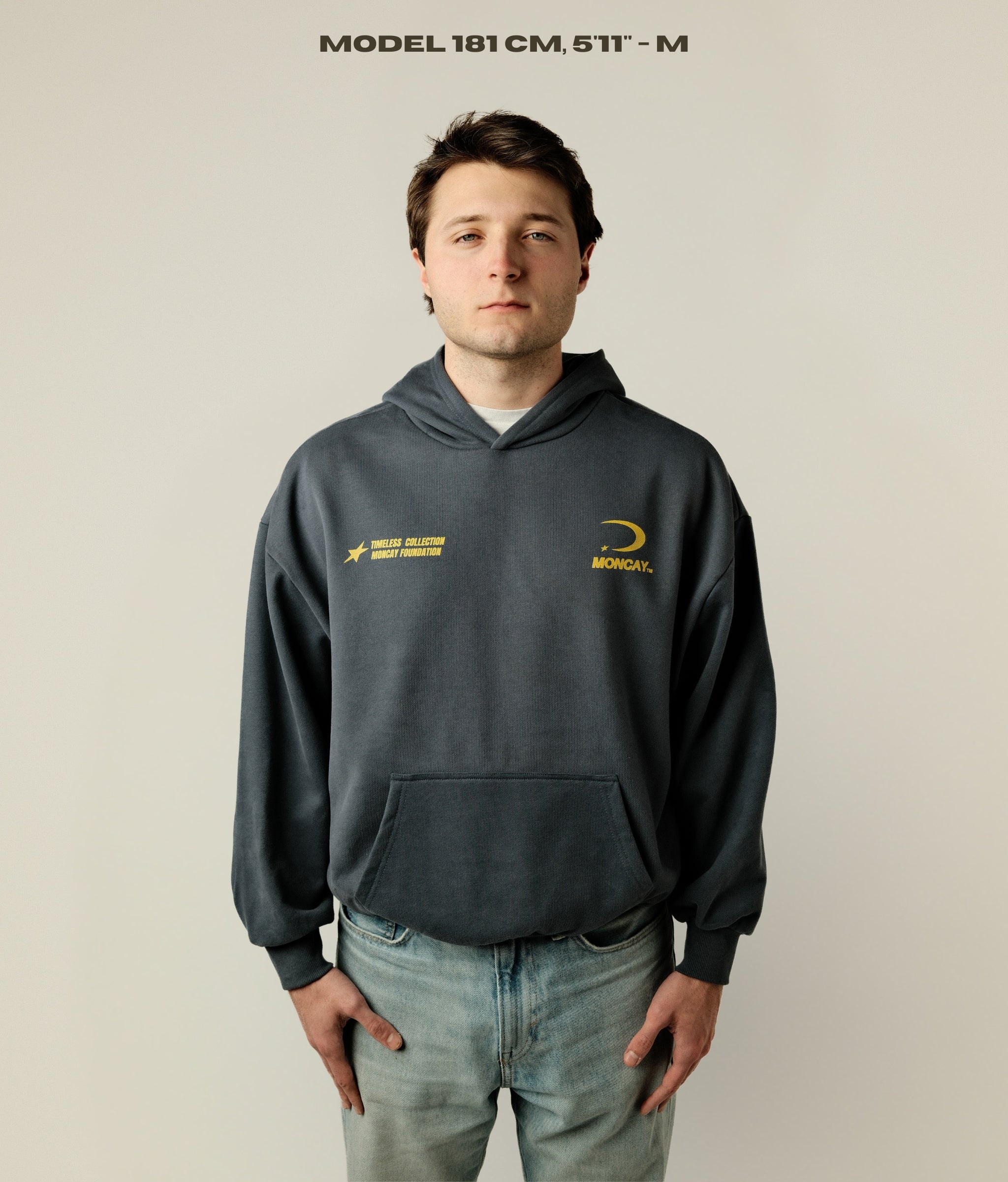 TIMELESS SLATE GREY HOODIE