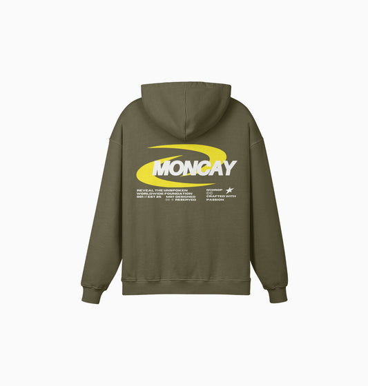TIMELESS IV OLIVE GREEN HOODIE