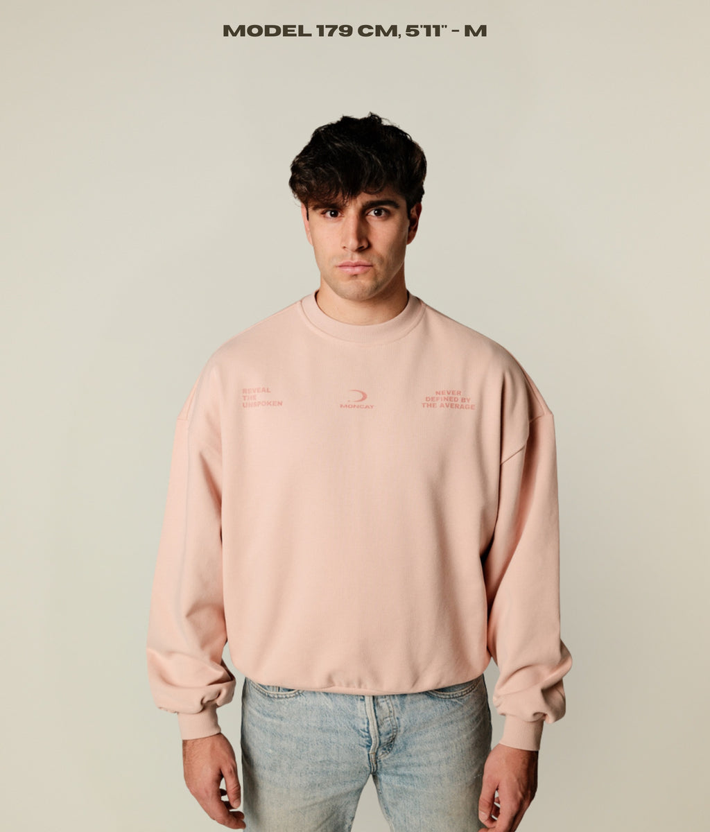 UNCHANGED BLUSH PINK SWEATSHIRT