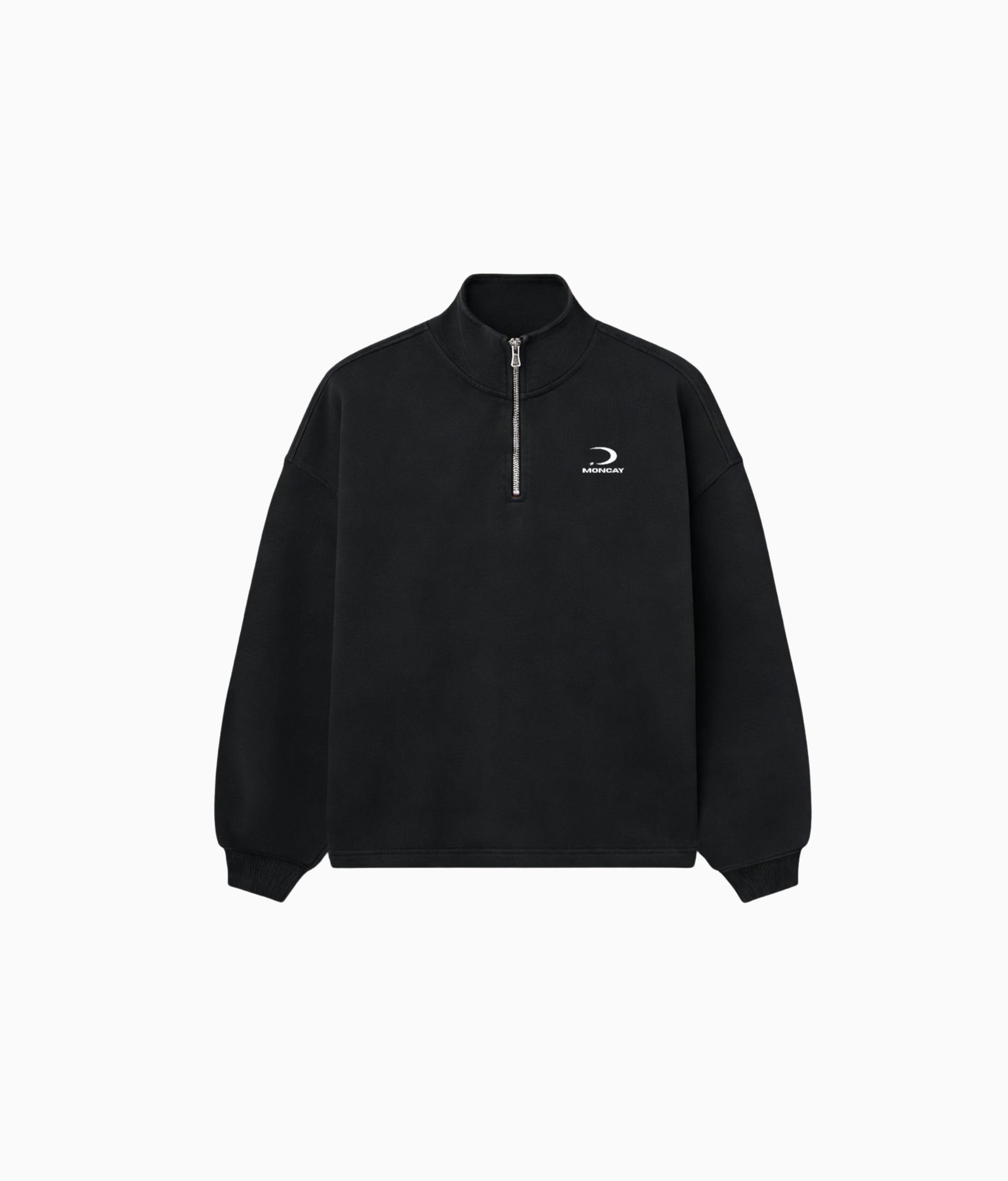 TIMELESS BLACK HALF ZIP
