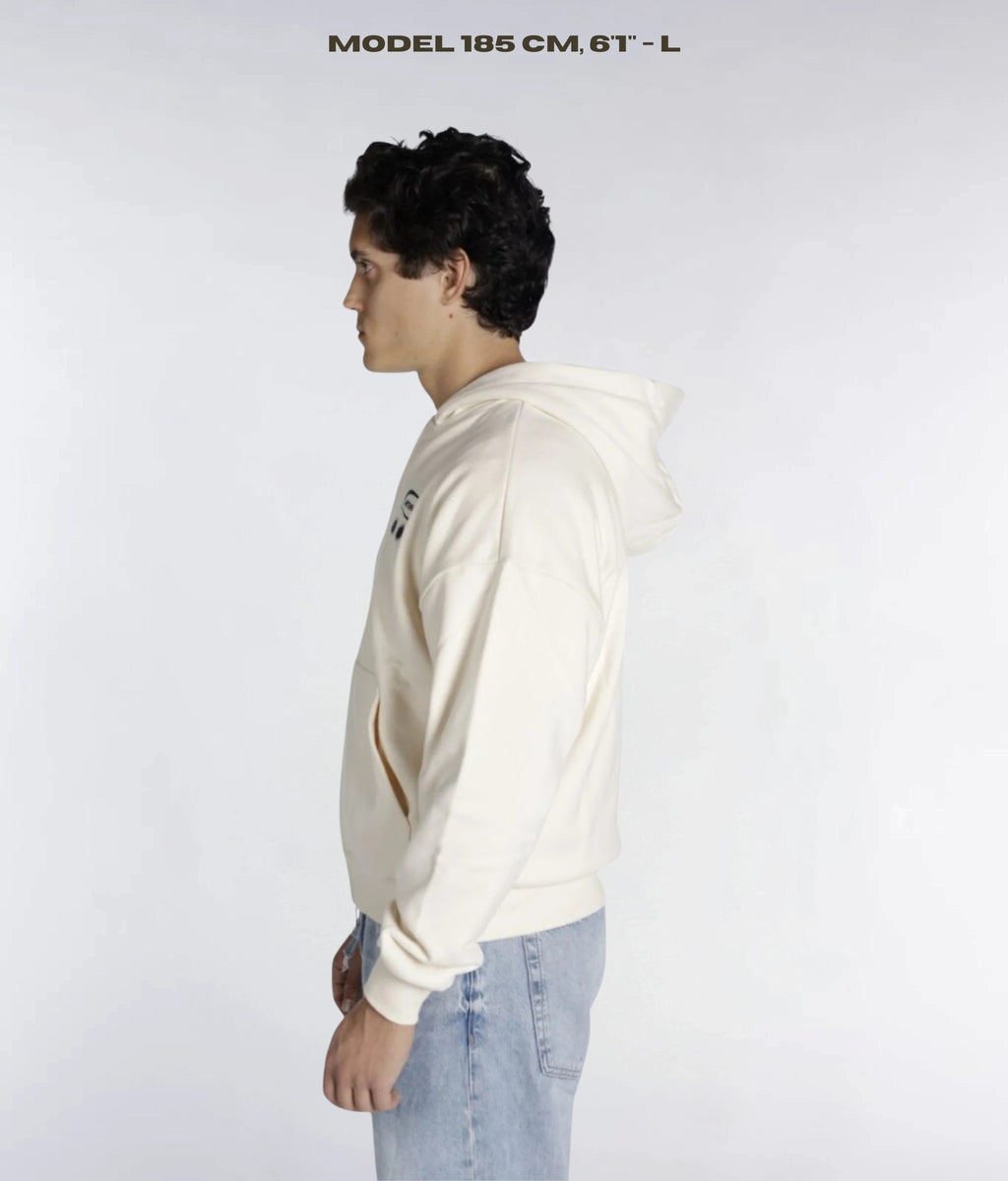 TIMELESS ECRU FULL ZIP HOODIE