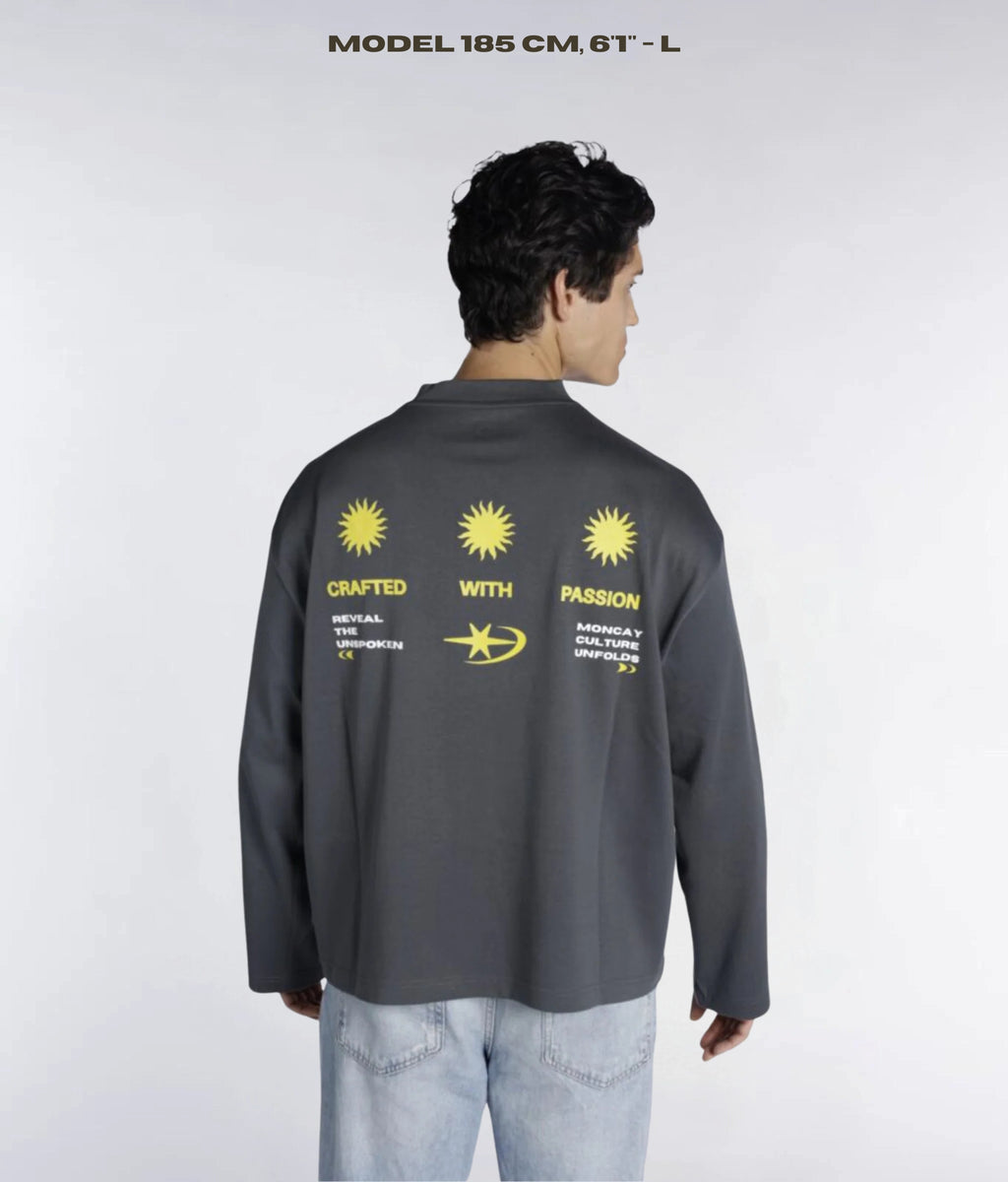 TIMELESS CHARCOAL GREY LONG SLEEVE
