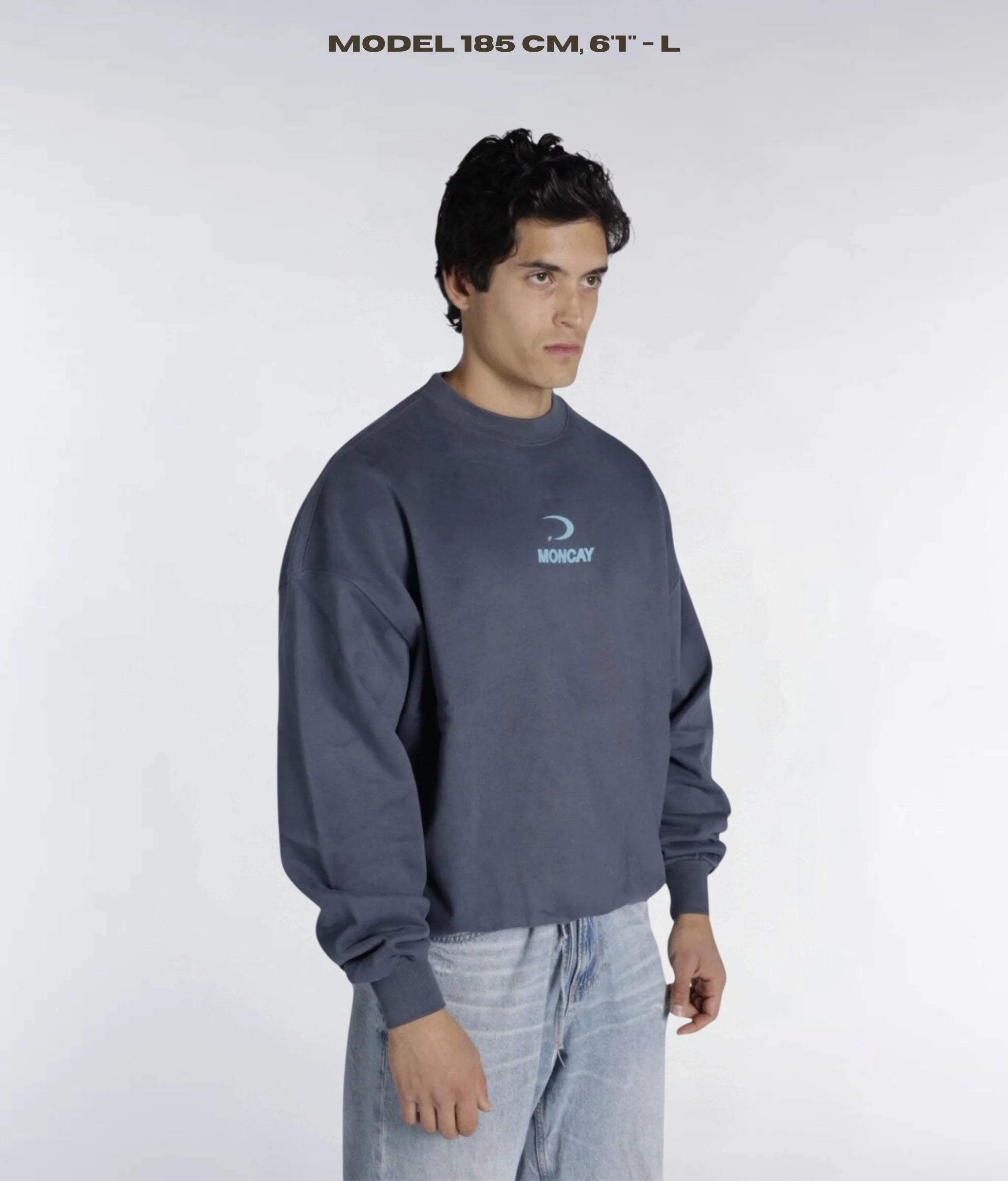 TIMELESS SLATE GREY SWEATSHIRT