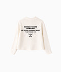 UNCHANGED ECRU WAFFLE KNIT LONG SLEEVE