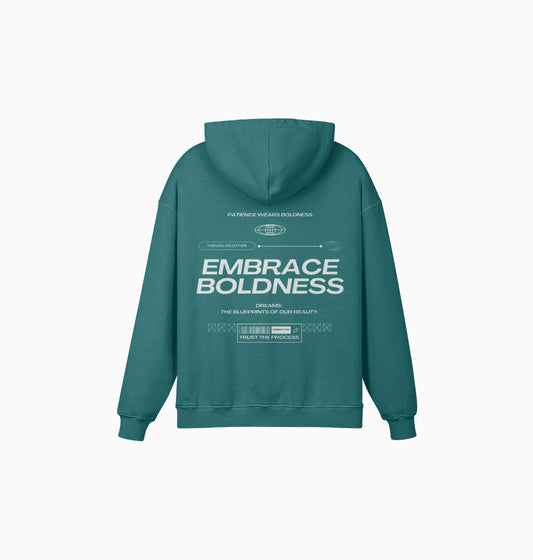 TIMELESS BLUEISH GREEN HOODIE
