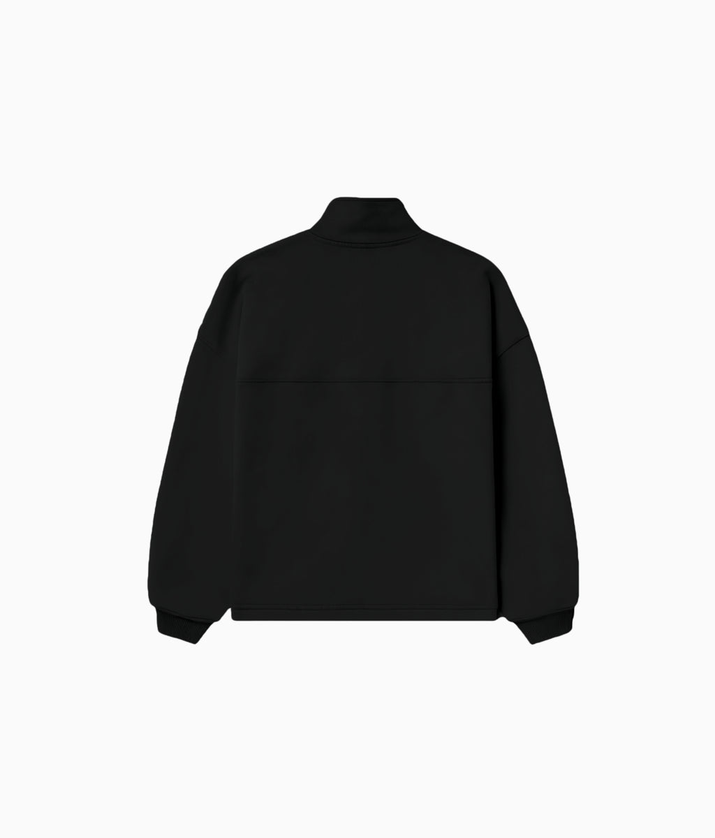 TIMELESS BLACK HALF ZIP