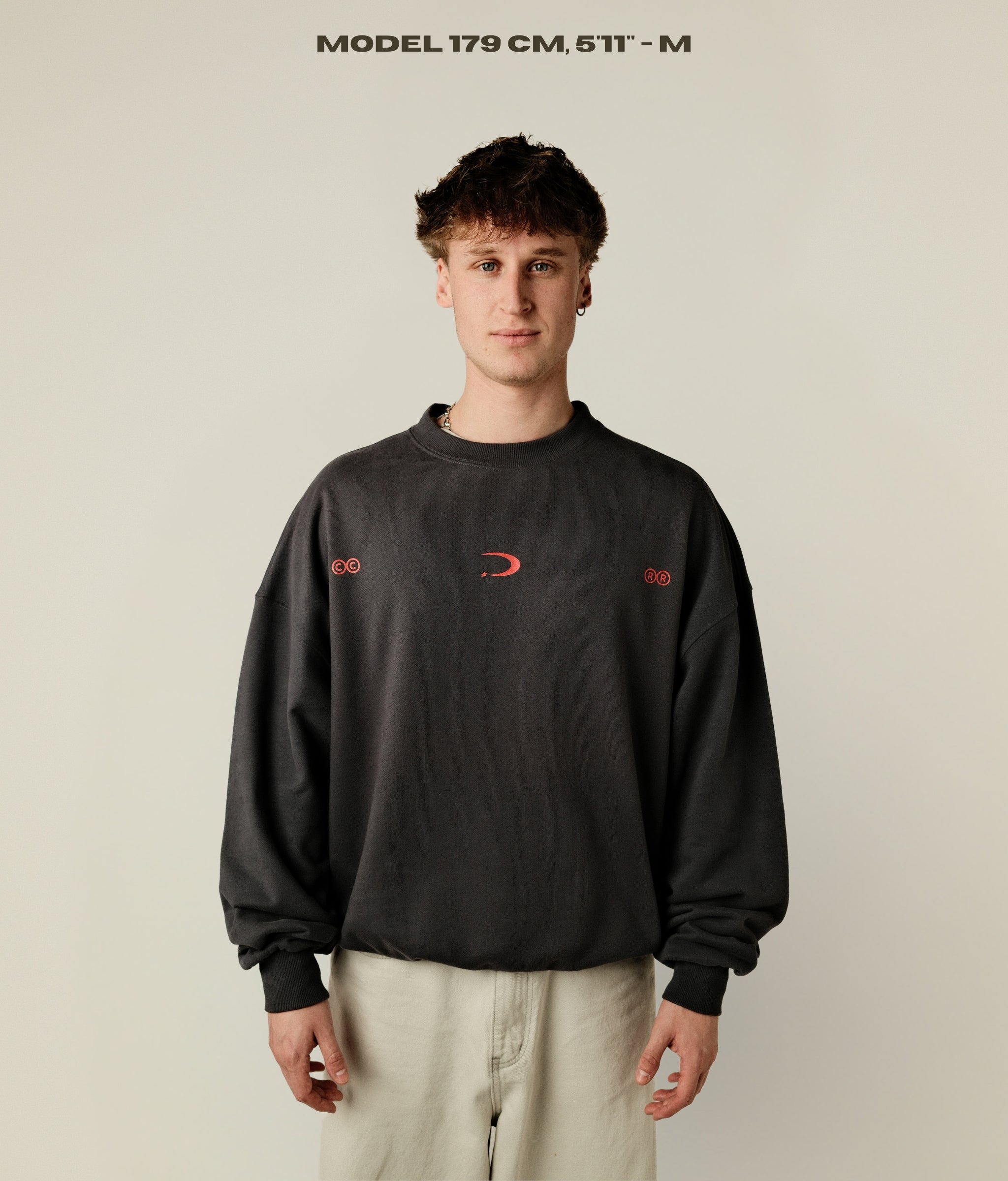 TIMELESS CHARCOAL GREY SWEATSHIRT