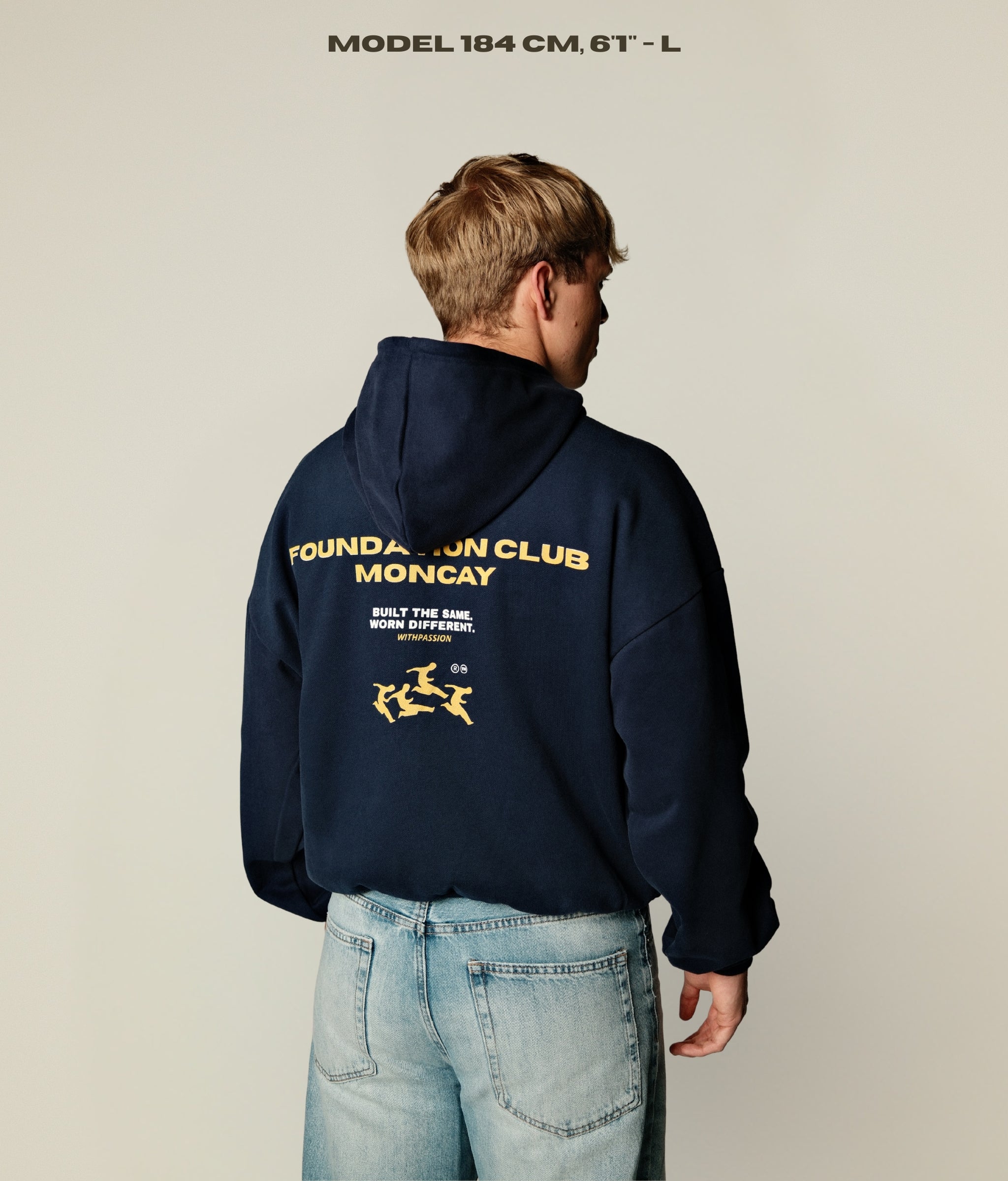 UNCHANGED NAVY BLUE HOODIE